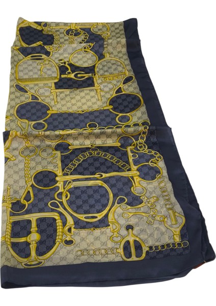 Vual Ipek Şal G Baskılı Kemerli Desen Kot Mavisi fiyatları