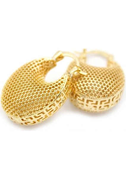 Telkari Halka Küpe - Altın