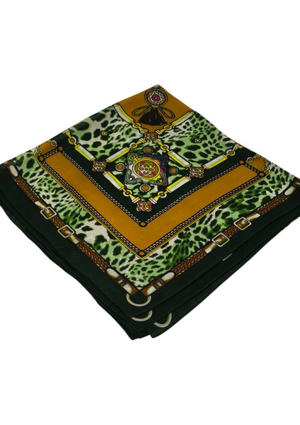 Vual Ipek Şal Leopar Desenli Yeşil fiyatları