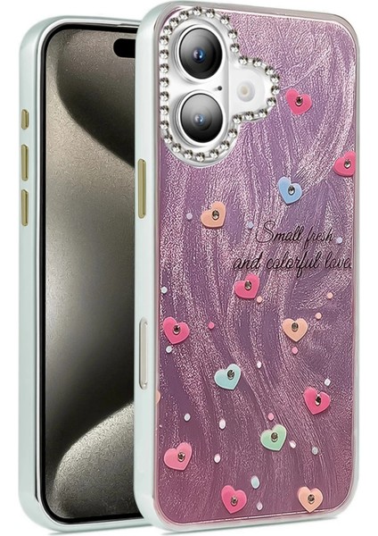 iPhone 16 Plus Kılıf Blade Aynalı Desenli Kapak - Desen 8