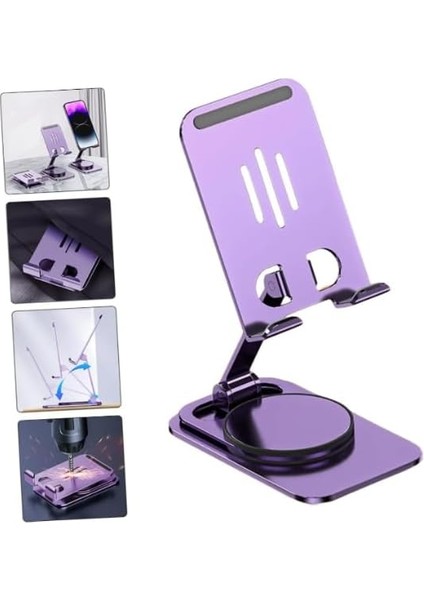 360 Derece Dönebilen Açı Ayarlı Masaüstü Metal Telefon ve Tablet Tutucu modelleri