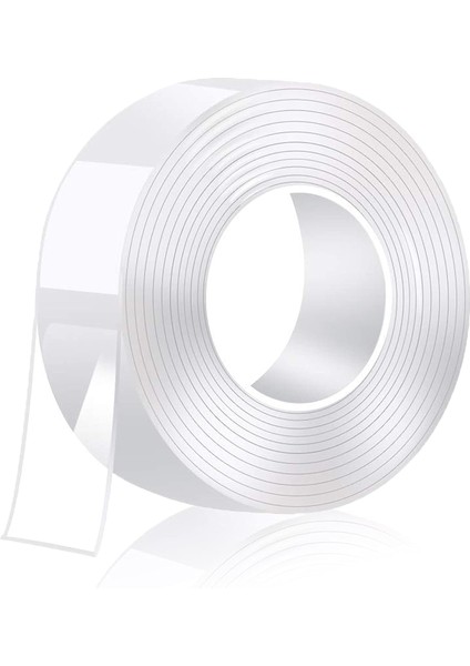 5m Çift Taraflı Ekstra Güçlü Yıkanabilir Ince, Halı, Ev, Mutfak, Araba Veya Ofis Için Şeffaf ve Çift Taraflı