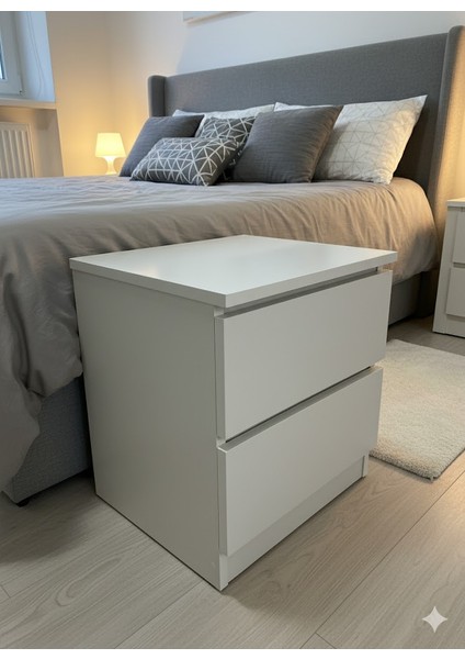 Karmen Kumtaşı Rengi Gizli Bölmeli Komodin