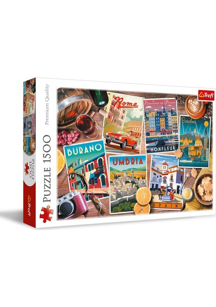 26199 1500 Parça Kolaj Şehirler Modern Bulmaca Yaratıcı Eğlence Ispanya Fransa Yetişkinler ve 12 Yaş Üzeri Çocuklar Için Seyahati