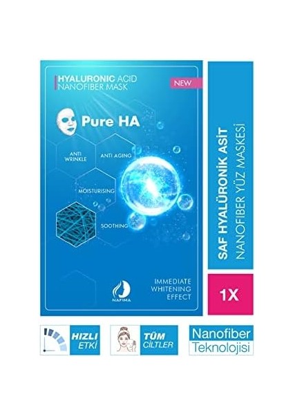 Nafima Nanofiber Hyalüronik Asit Kozmetik Yüz Maskesi Ha-Fm-01 modelleri