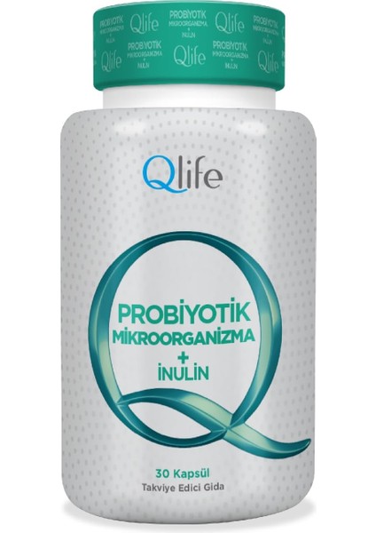 Qlife Probiotik Microorginazma + Inulin 30 Kapsül