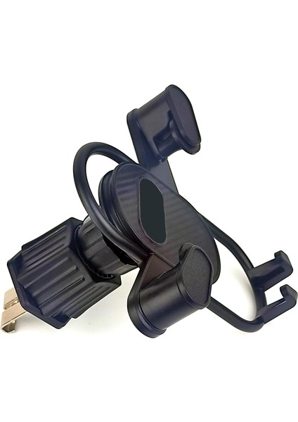 Araç Içi Telefon Tutucu Havalandırma (Menfez) Kanca Montaj Kaymaz 360° Çoğu Akıllı Telefonla Uyumlu Sarsıntı Önleyici 4.5”- 7” Inç