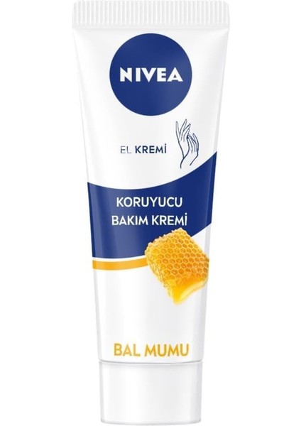 Koruyucu El Bakım Kremi Bal Mumu 100ML, Nemlendirici, Yumuşak Cilt, Yağlı His Bırakmaz,avantajlı Boy