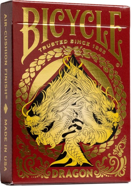 Red Dragon Folyo Premium Oyun Kartları, 1 Güverte