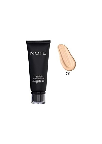 Note Luminous Moisturizing 01 Beige Nemlendirici Etkili Spf 15 Kapatıcı Fondöten modelleri