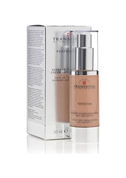 Transvıtal Fondöten Perfectıng Cream Anti Age SPF15 Nat Bronze 30ML modelleri