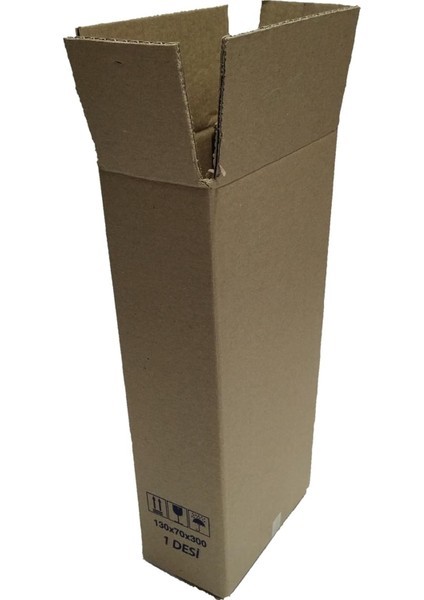 1 Desi Çift Oluklu Karton Koli 13X7X30 cm 20 Adet