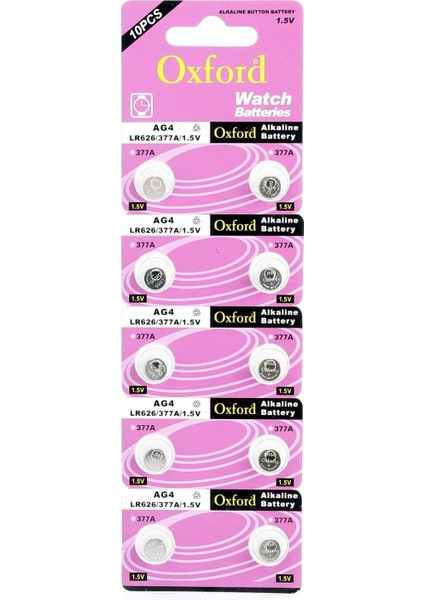 Ag4 - LR626-377 - SR626 1.5V Alkalin Saat Pili 10 Adet