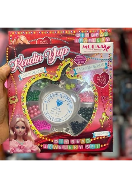 Kendin Yap Boncuk Takı Seti, Renkli Boncuklarla Bileklik ve Kolye Yapımı, 3+ Yaş fiyatları