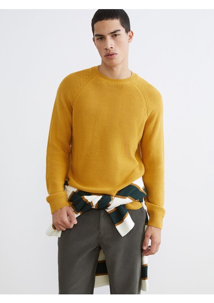 Yeni Sezon Bisiklet Yaka Erkek Triko Kazak