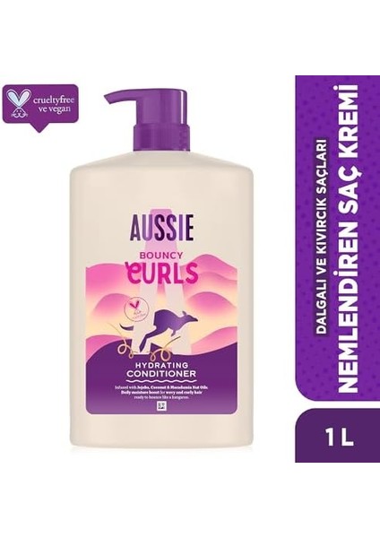 Aussie Bouncy Curls Dalgalı ve Kıvırcık Saçları Nemlendiren Saç Kremi 1000ML fiyatları