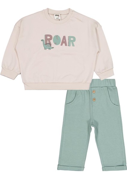 Dinozor Baskılı 6-18 Ay Takım