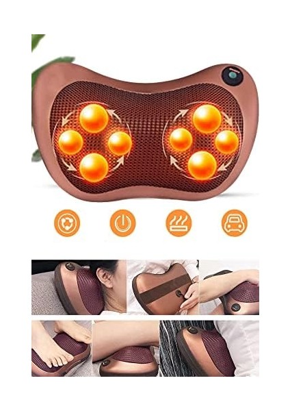 Mobee 8 Toplu 8 Başlıklı Boyun Bel Sırt Karın Ayak Masaj Aleti Masaj Minderi modelleri