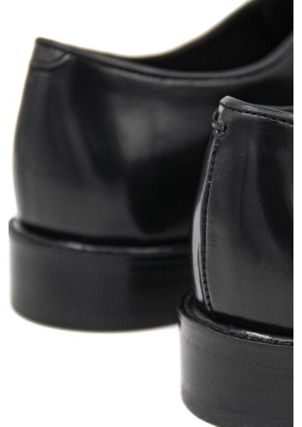 Kösele 9437 Erkek Klasik Ayakkabı - Siyah Rugan fırsatları