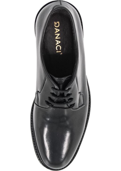 Kösele 9437 Erkek Klasik Ayakkabı - Siyah Rugan