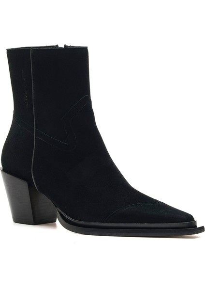 Marly Siyah Süet Kadın Topuklu Bot fiyatları