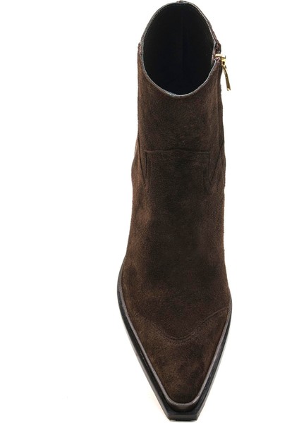 Marly Kahve Süet Kadın Topuklu Bot fırsatları