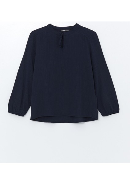 Yeni Sezon Bağlamalı Yaka Dokulu Kadın Bluz indirimleri