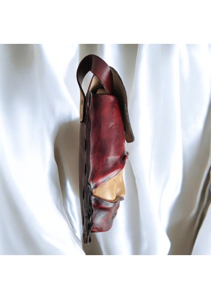 El Yapımı Hakiki Deri Maske ve Aksesuar Çantası- Gerçek Deri Çanta Koruyucu Kılıf - Seyahat Dostu Premium El Işçiliği Tasarım fiyatları