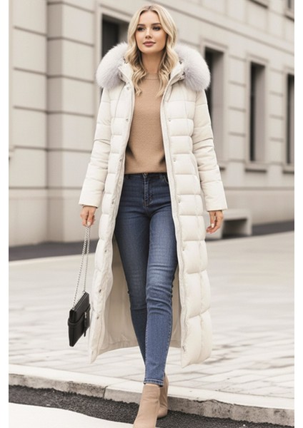 Günlük Kışlık Tam Boy Şişme Kadın Mont