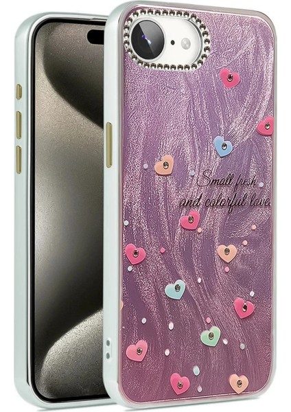 iPhone 16E Kılıf Blade Aynalı Desenli Kapak - Desen 8