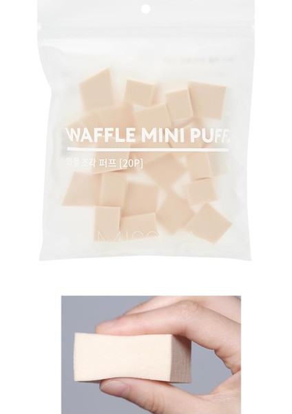 Mıssha Doğal ve Kusursuz Kapatıcılık Sağlayan Makyaj Süngeri-Waffle Mini Puff (20ADET) modelleri