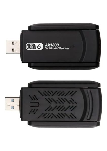 Wifi 6 Adaptörü AX1800 Mbps Kablosuz Ağ Kartı USB Dongle Dual Band Reseptör fiyatları