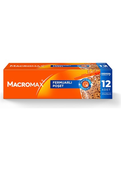 Macromax Fermuarlı Buzdolabı Poşeti 12LI modelleri