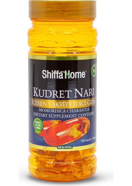 Shiffa Home Kudret Narı 100X2000 Mg Softjel | Zeytinyağlı Kudret Narı Takviyesi, Yüksek C Vitamini ve Mineral Içeriği | Helal Sertifikalı Sığır Jelatini, Iso 22000 Kalite Standartları fiyatları