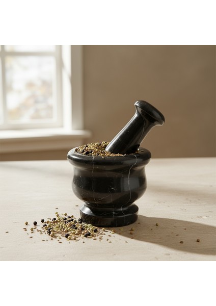 Mermer Havan ve Tokmak Seti – El Yapımı Doğal Taş Mutfak ve Dekoratif Ürün indirimleri