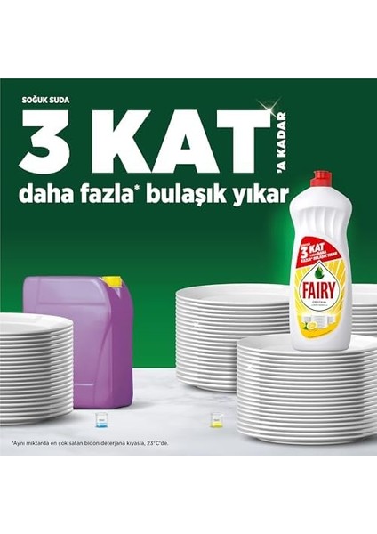 Fairy Süper Ekonomik Paket Sıvı Bulaşık Deterjanı 2600 ml Limon Kokulu