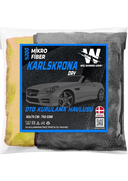 - Ultra Kalın Mikrofiber Oto Araba Yıkama Kurulama Havlusu 70X50 Cm, Büyük Boy Çift Katlı Araç Kurutma Bezi