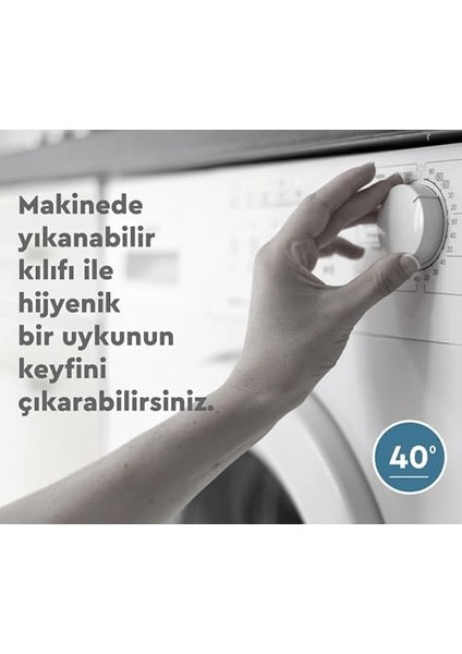 Çift Taraflı Ortopedik Visco Yastık, 60X40X14/12 Cm, Boyun Destekli, Beyaz modelleri