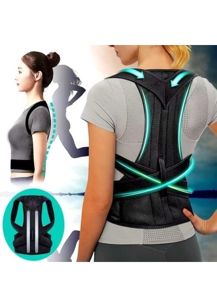 Sogex Dik Duruş Korsesi, Dik Duruş Desteği, Kamburluk Önleyici Balenli Destekleyici Korse Unisex Korse, Dik Durmayı Sağlayan Sırt Korsesi