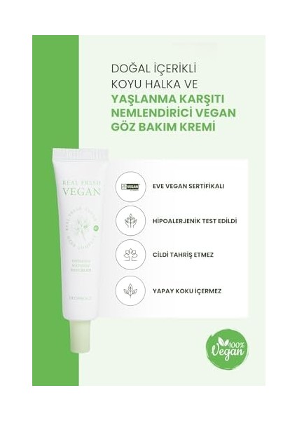 Deoproce Doğal Içerikli Koyu Halka ve Yaşlanma Karşıtı Nemlendirici Vegan Göz Bakım Kremi 30 Mililitre fiyatları