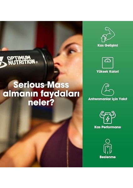 Optimum Nutrition Serious Mass Çikolata Aromalı 2.73KG 8 Servis modelleri