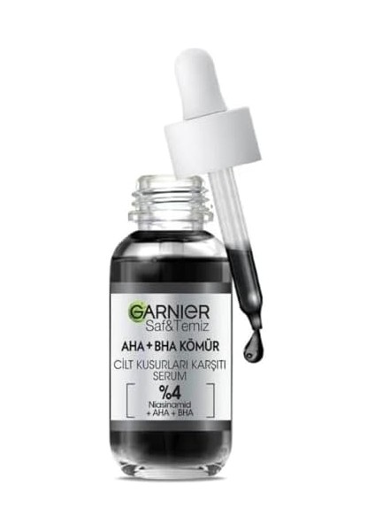 Garnier Aha+Bha Cilt Kusurları Karşıtı Siyah Serum %4 30ML fiyatları