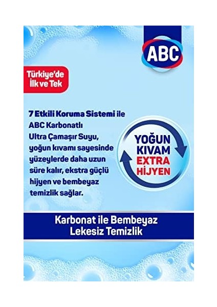Abc Deterjan Karbonatlı Ultra Yoğun 3.25 L Çamaşır Suyu (1 x 3250 Ml) modelleri