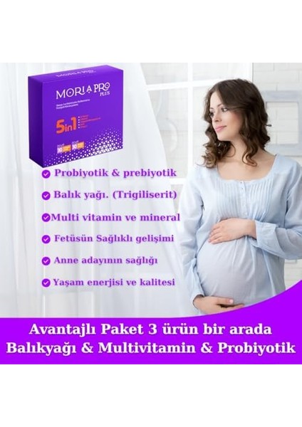 Morıa Pro Plus Omega 30 Kp+Multivitamin, 30 Kp