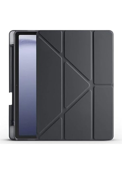 iPad ile Uyumlu Kalem Bölmeli Trifolding Cover Tablet Kılıf Katlanabilir Standlı Otomatik Uyku Modlu Darbe Emici Ince Tasarım (Siyah, iPad 10.nesil 10.9/ipad A16) modelleri