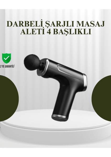 USB Type-C Şarjlı Taşınabilir Masaj Tabancası - CHT3839-8463