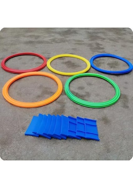 Seksek Halka Oyunu Seti 22 Parça - Anaokulu ve Açık Hava Bahçe Aktivite Eğitim Çemberi 27 cm fiyatları