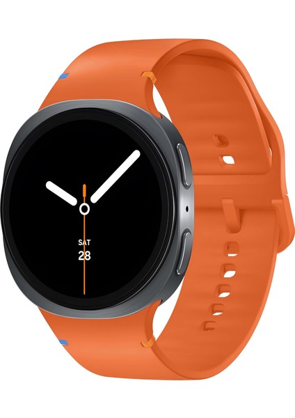 Galaxy 8 (40MM/44MM) ve 8 (46MM) ile Uyumlu Konforlu ve Yumuşak Silikon Kordon