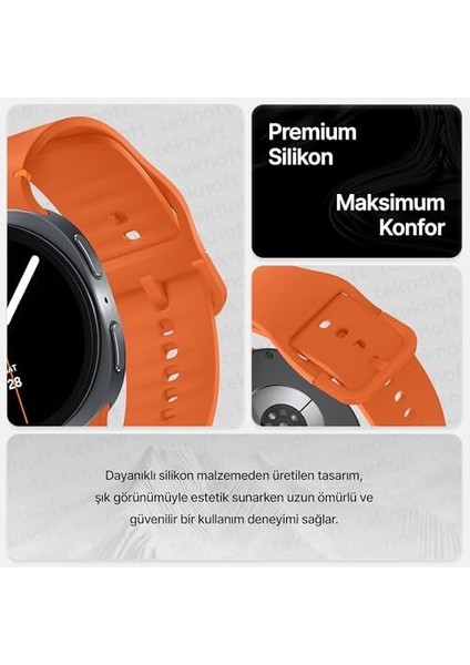 Galaxy 8 (40MM/44MM) ve 8 (46MM) ile Uyumlu Konforlu ve Yumuşak Silikon Kordon fiyatları