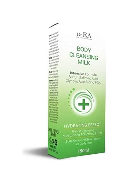 Dr. Ea Laboratories Zolic Sivilce ve Siyah Nokta Karşıtı Yüz ve Vücut Temizleme Sütü